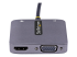 StarTech.com USB C Video Adapter, USB C to HDMI VGA Multiport Adapter w/ 3.5mm Audio Output, 4K 60Hz, HDR, 100W PD 3.0, USB C Monitor Adapter for Laptop, Thunderbolt 3/4 Compatible - Vänster sida