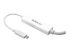 StarTech.com 9.8ft/3m USB C to DisplayPort 1.2 Cable 4K 60Hz, USB-C to DisplayPort Adapter Cable HBR2, USB Type-C DP Alt Mode to DP Monitor Video Cable, Compatible w/ Thunderbolt 3, White - Närbild