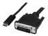 StarTech.com 1 m USB-C till DVI-kabel - Höger vinkel