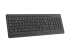 Bluetooth, Silent full size low-profile keyboard, Black - Vänster vinkel