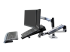 Ergotron LX - Monteringssats (bordsfäste, fäste med genomföring, stång, 2 vridbara armar, 2 förlängningsfästen, anteckningsboksfack) - Höger sida