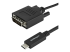StarTech.com 1 m USB-C till DVI-kabel - Höger vinkel