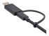 StarTech.com 1 m USB-C-kabel med USB-A-adapterdongel - Vänster vinkel