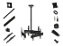 Multibrackets M Ceiling Mount Pro MBC3U - Flera vinklar