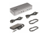 StarTech.com Dual-Laptop USB-C KVM Docking Station, Dual Monitor 4K 60Hz DisplayPort Dock, 5-Port USB Hub, GbE, 90W/45W Power Delivery to Two Laptops, Windows/Mac, 2-Host KVM Dock - Vänster vinkel