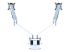 Multibrackets M VESA Gas Lift Arm Dual Side by Side - Tillbaka