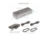 StarTech.com Dual-Laptop USB-C KVM Docking Station, Dual Monitor 4K 60Hz DisplayPort Dock, 5-Port USB Hub, GbE, 90W/45W Power Delivery to Two Laptops, Windows/Mac, 2-Host KVM Dock - Vänster vinkel