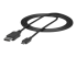 StarTech.com 6ft/1.8m USB C to DisplayPort 1.2 Cable 4K 60Hz, USB-C to DisplayPort Adapter Cable HBR2, USB Type-C DP Alt Mode to DP Monitor Video Cable, Works with Thunderbolt 3, Black - Höger vinkel