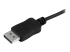 StarTech.com 6ft/1.8m USB C to DisplayPort 1.2 Cable 4K 60Hz, USB-C to DisplayPort Adapter Cable HBR2, USB Type-C DP Alt Mode to DP Monitor Video Cable, Works with Thunderbolt 3, Black - Närbild