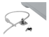 Compulocks Anchoring Point for Security Cable Locks - Höger vinkel