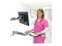 Ergotron LX - Monteringssats (sit-stand-arm, förlängning, bas, tangentbordsfack, utdragbar musbricka, handledsstöd, mushållare) - Tillbaka
