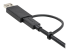 StarTech.com 1 m USB-C-kabel med USB-A-adapterdongel - Närbild
