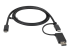 StarTech.com 1 m USB-C-kabel med USB-A-adapterdongel - Framsidan